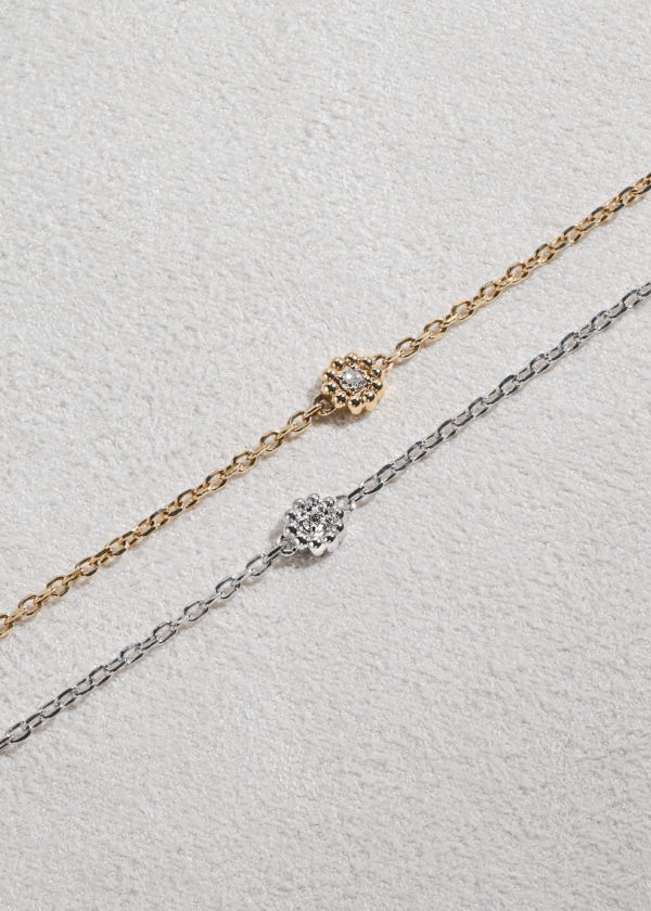 Le Petite Fleur Diamond Bracelet, White Gold